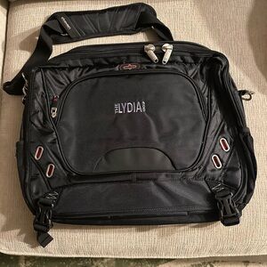 Men's Black Computer Messenger Bag